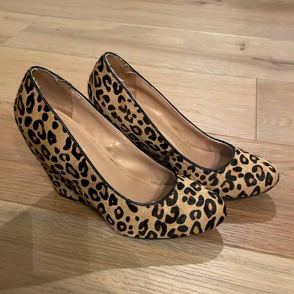 Banana Republic Leopard Print Wedges.